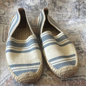 Striped Espadrille Flats